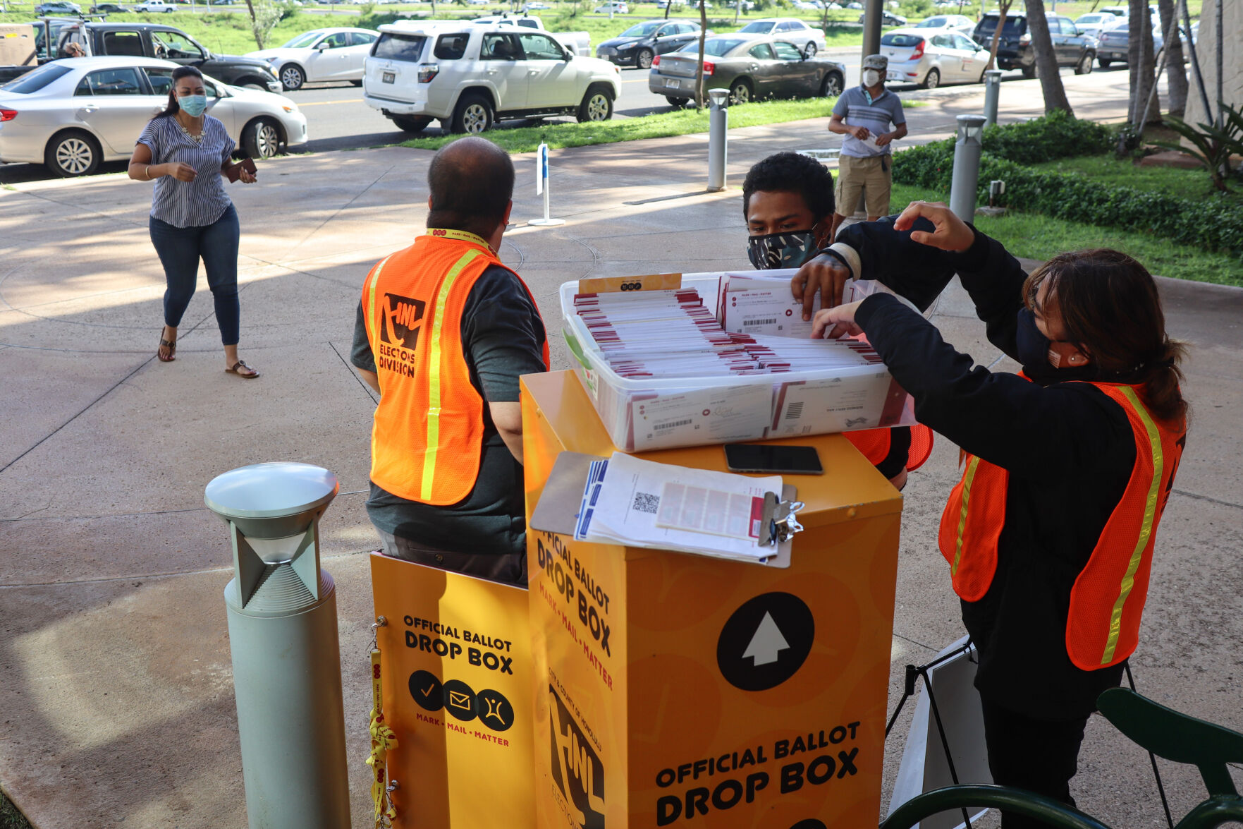 Drop box voting